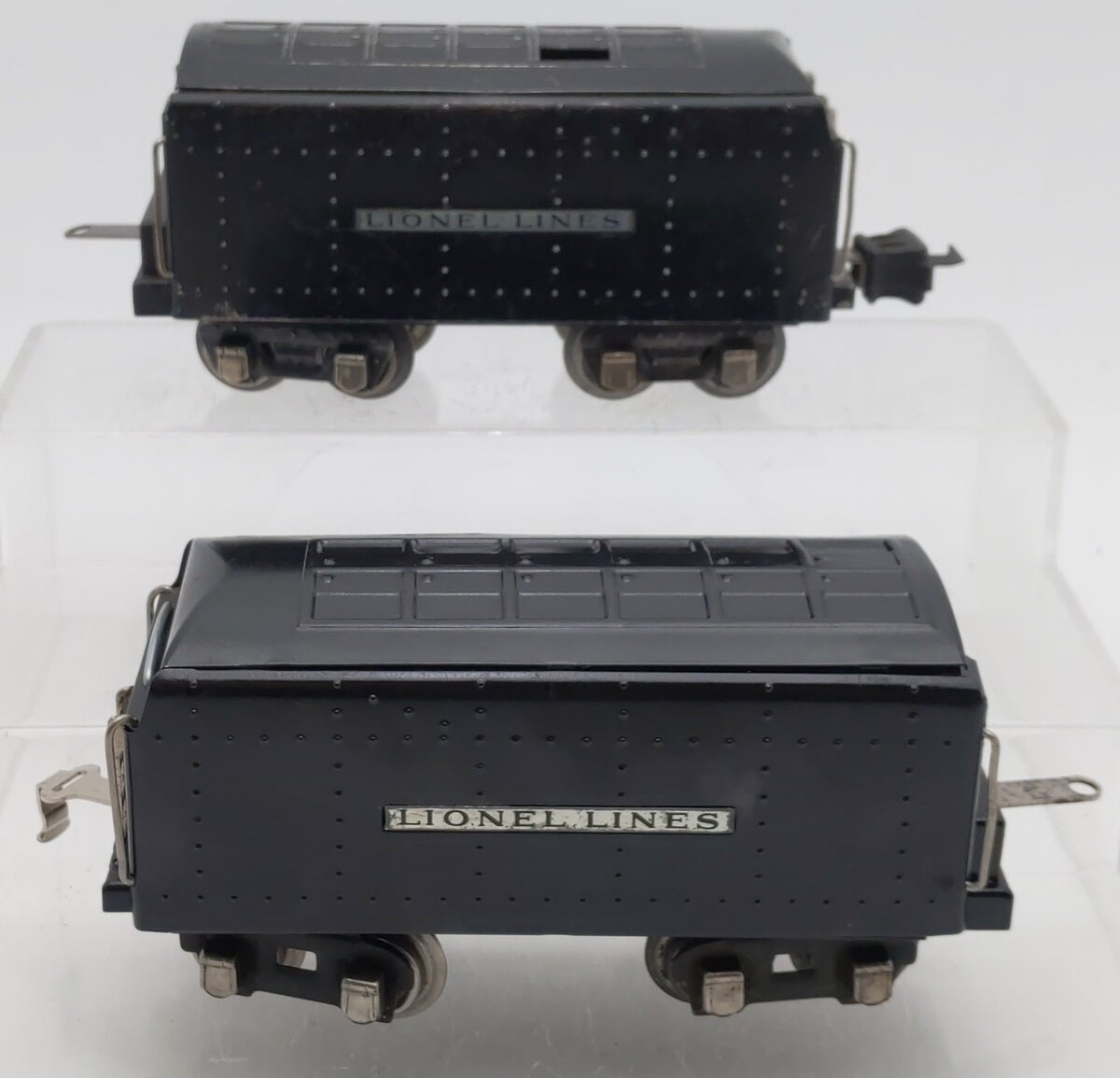 Lionel Prewar Lionel Lines Tin Plate Tenders w/Whistle [2]