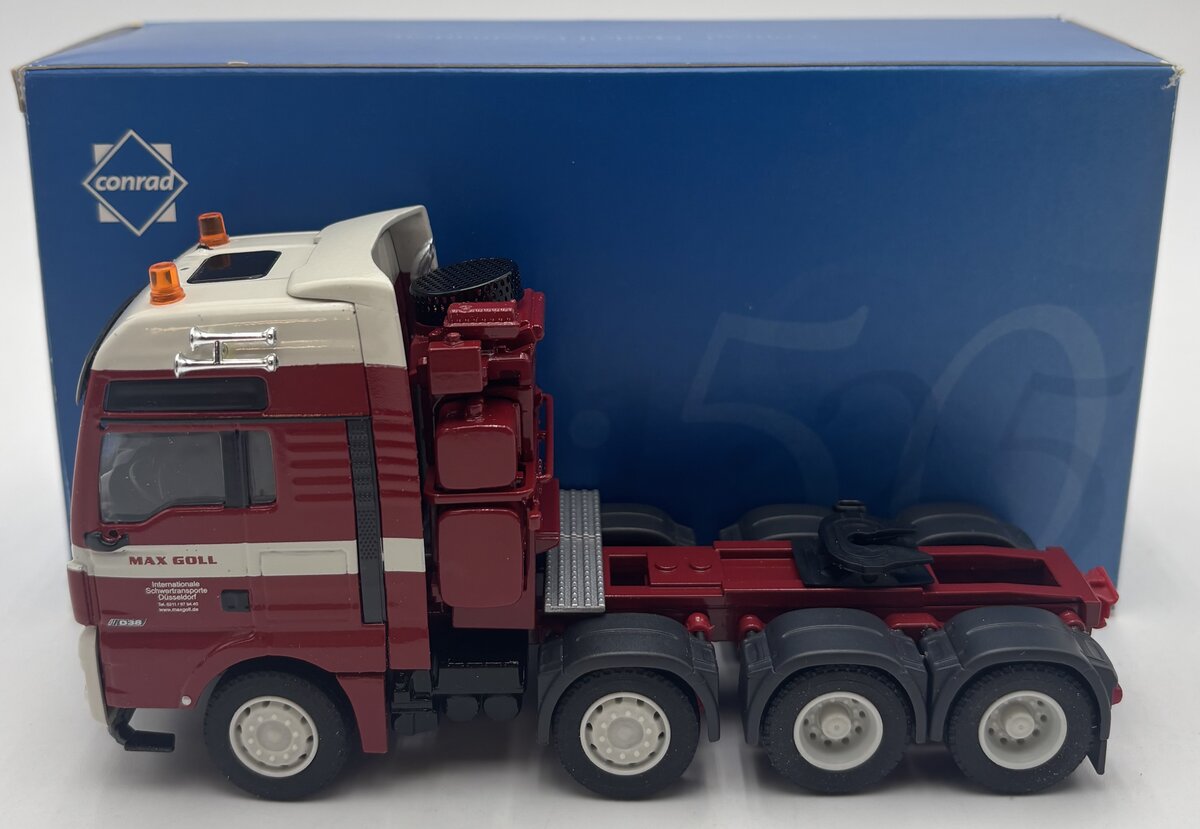 Conrad 76001/03 1:50 MAN TGX XXL D38 41.640 Schwerlastzugmaschine MAX GOLL LN/Box