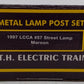 MTH 57 LCCA Metal Street Lamp Peacock EX/Box