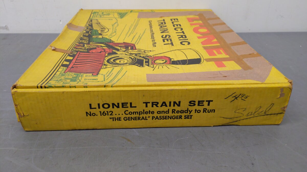 Lionel 1612 O Gauge Vintage The General Passenger Set Empty Box/Box