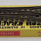 Aristo-Craft 30380 G Brass Left Hand 10' Wide Radius Manual Switch Turnout VG/Box