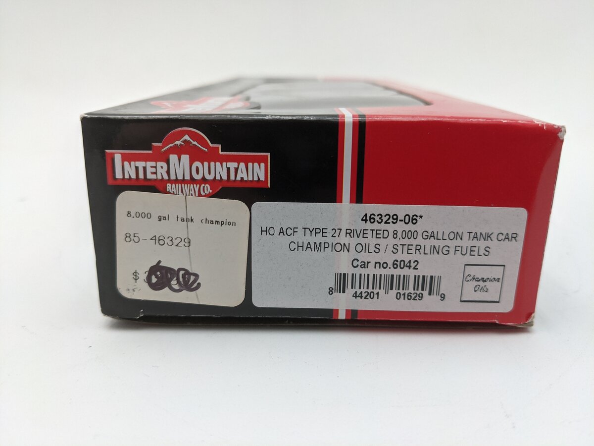 InterMountain 46329-06 HO Champion Oils/Sterling Fuels ACF Riveted Tank Car 6042 EX/Box
