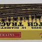 Aristo-Craft 30380 G Brass Left Hand 10' Wide Radius Manual Switch Turnout VG/Box