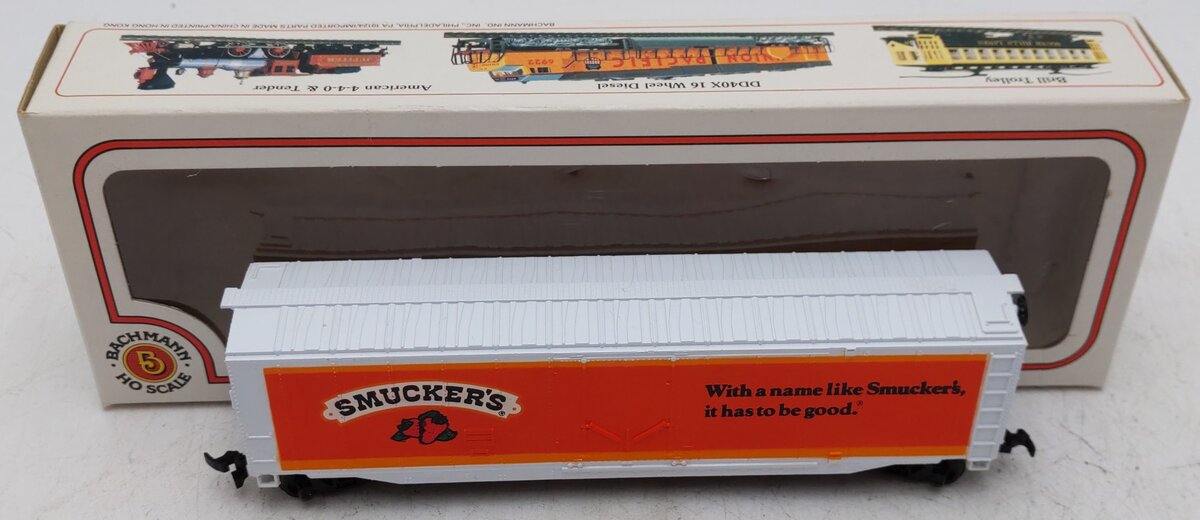 Bachmann 43-1010-C6 HO Smuckers 51' Steel Box Car EX/Box