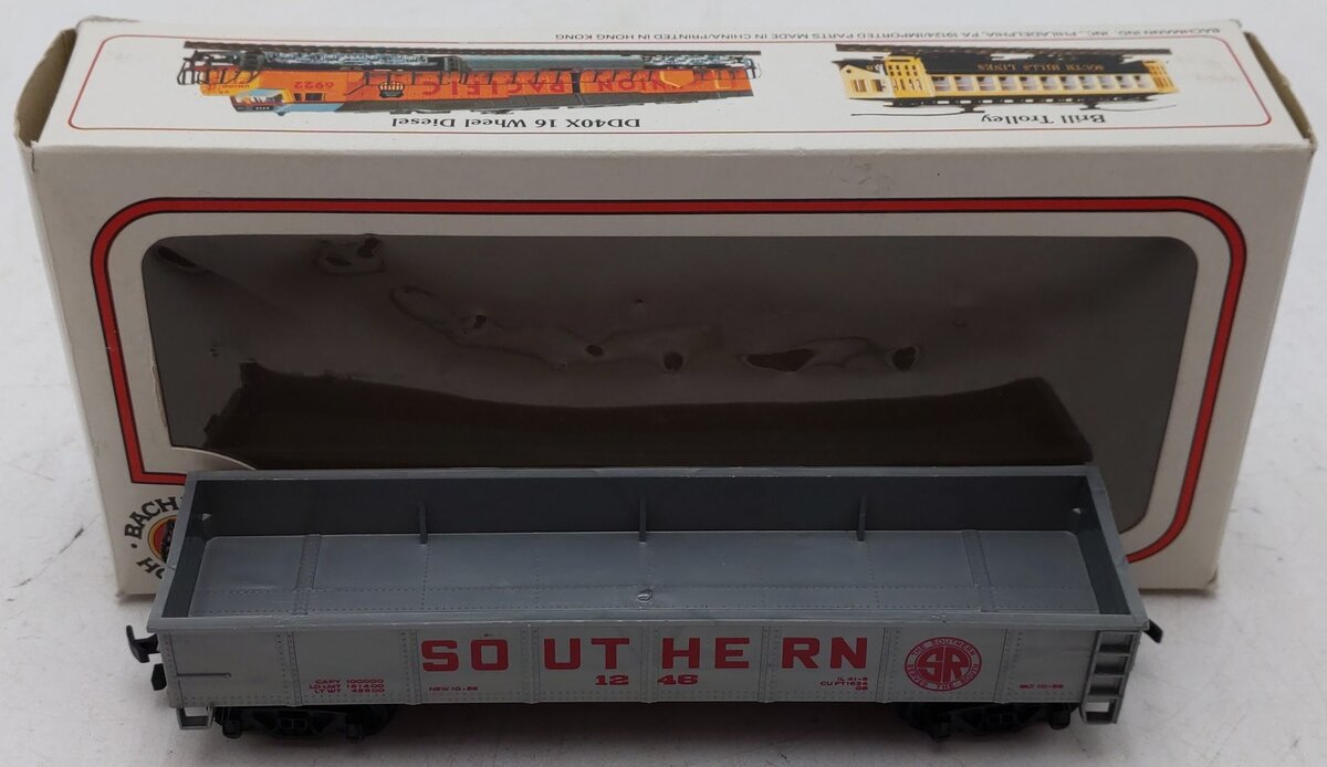 Bachmann 17204 HO Scale Southern 40' Gondola #1246 EX/Box