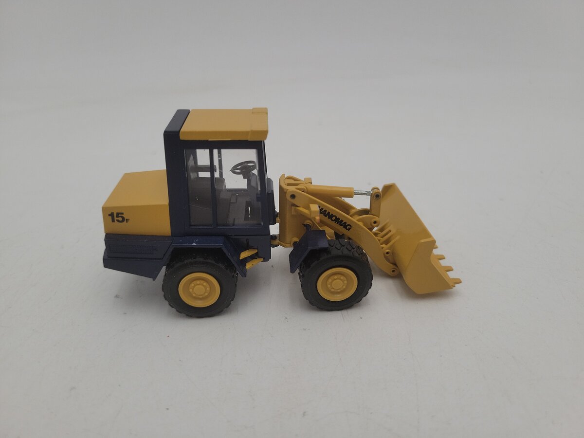 Conrad 2427 1:50 Scale Yellow Hanomag Wheel Loader 15 F 40,5 kW/55hp (DIN 70020) EX/Box
