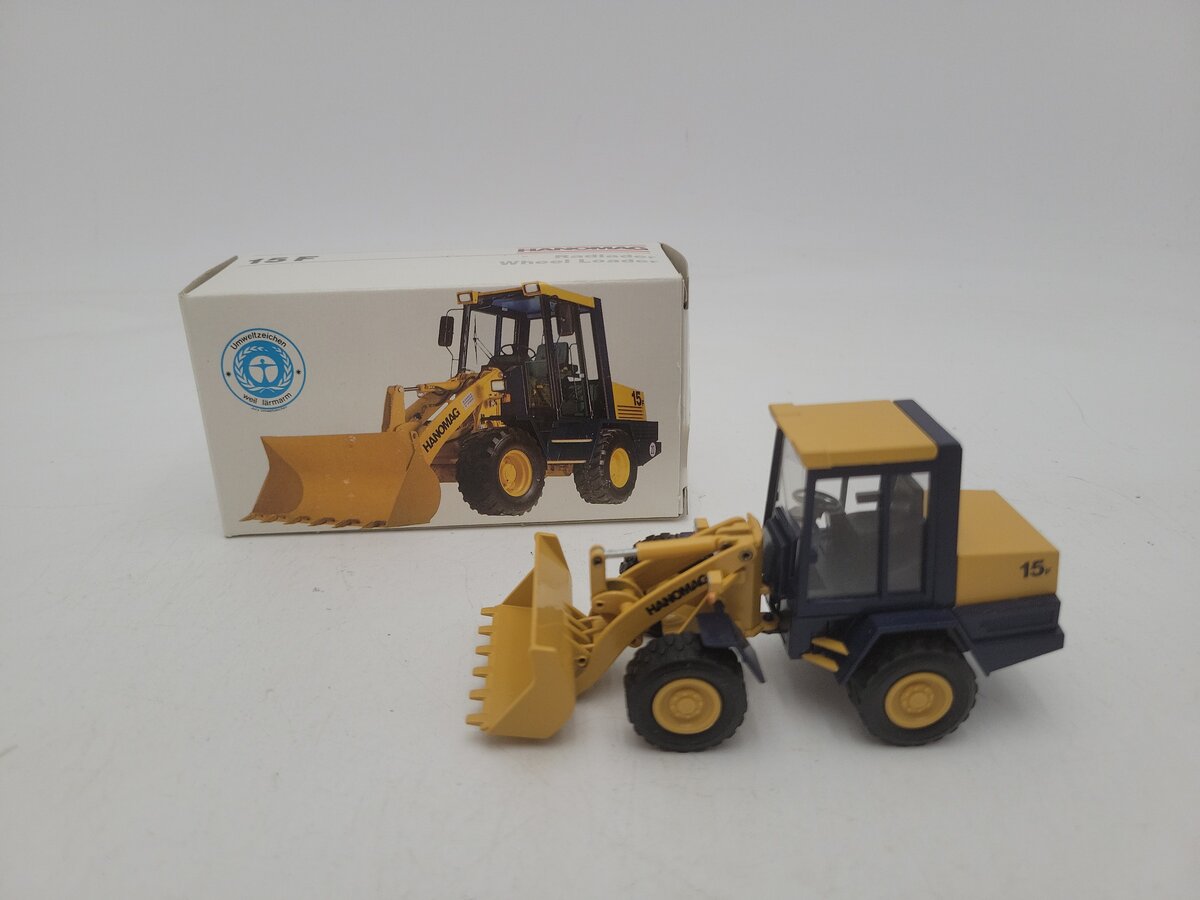 Conrad 2427 1:50 Scale Yellow Hanomag Wheel Loader 15 F 40,5 kW/55hp (DIN 70020) EX/Box