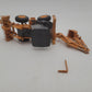 Conrad 2581 1:50 Scale Yellow/Gray Case 695 Super R Backhoe Die Cast Model EX/Box