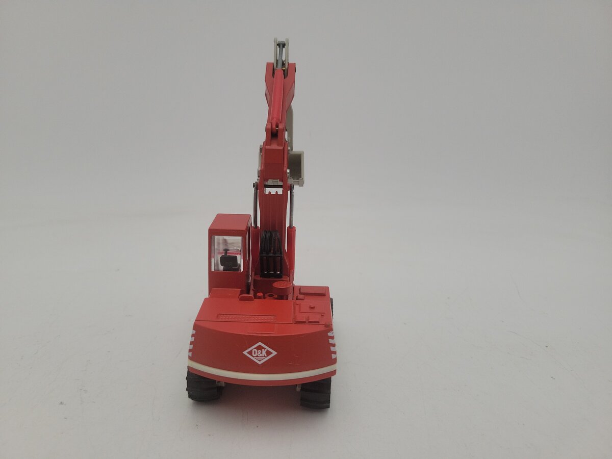 Conrad 2770.1 1:50 Scale Red / Gray O&K RH 9 Crawler Excavator Die Cast Metal EX/Box