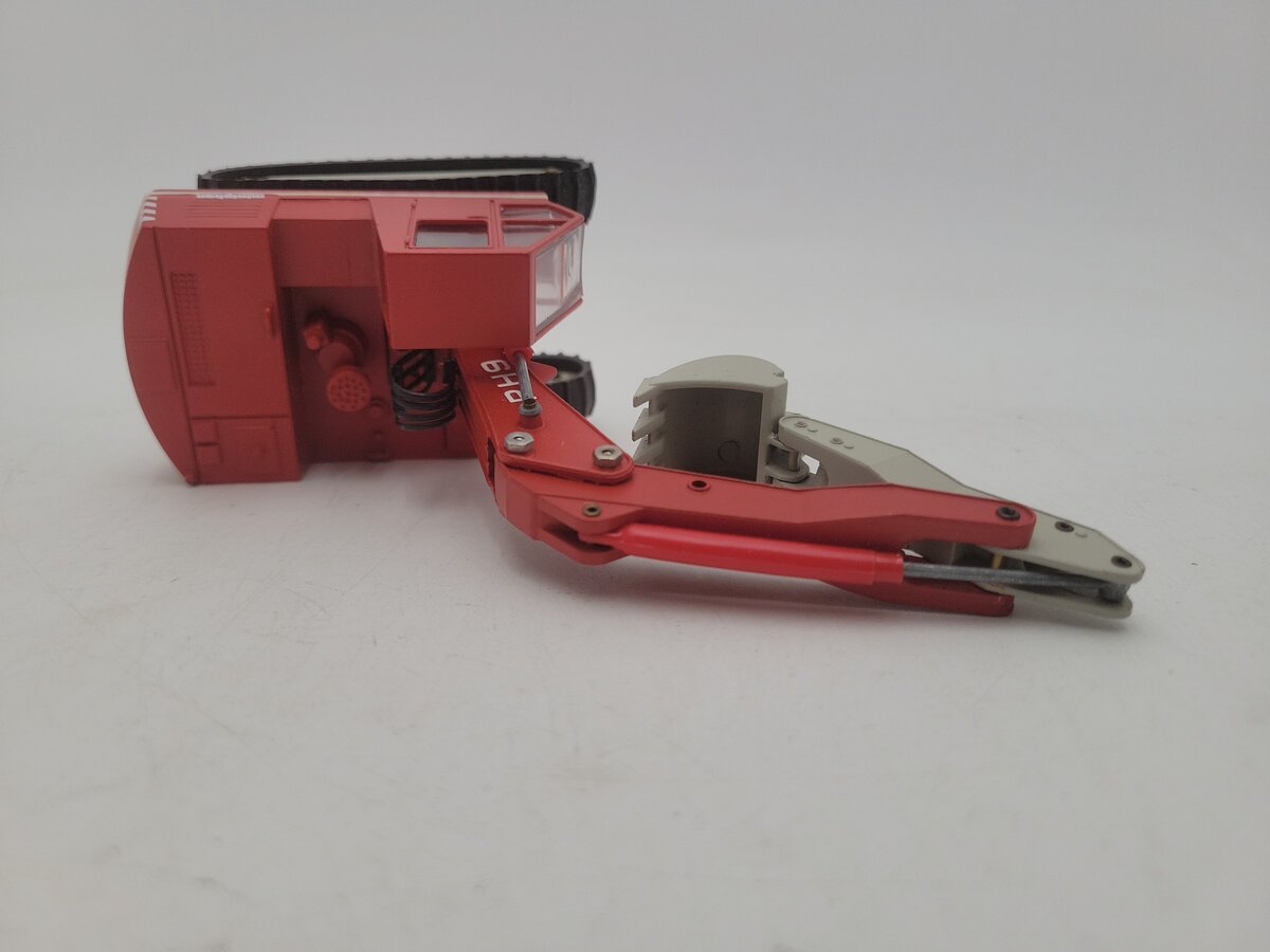 Conrad 2770.1 1:50 Scale Red / Gray O&K RH 9 Crawler Excavator Die Cast Metal EX/Box
