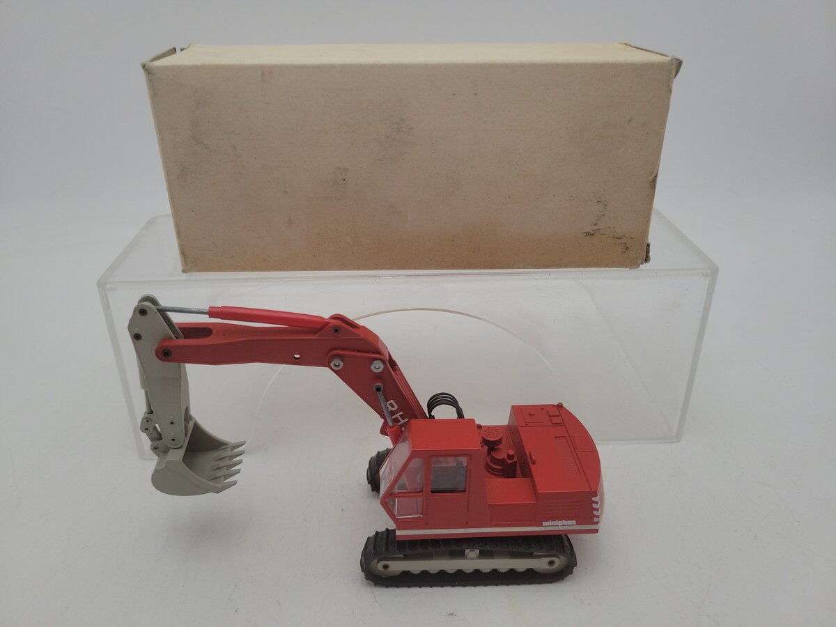 Conrad 2770.1 1:50 Scale Red / Gray O&K RH 9 Crawler Excavator Die Cast Metal EX/Box