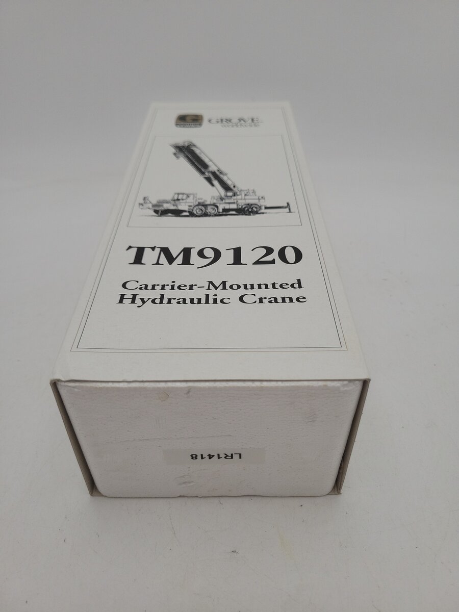 NZG 380 1:50 Scale White Die-Cast Grove Worldwide TM9120 Hydraulic Crane EX/Box