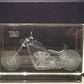 CAT 3D Laser-Etched Glass Motorcycle Paperweight LN/Box
