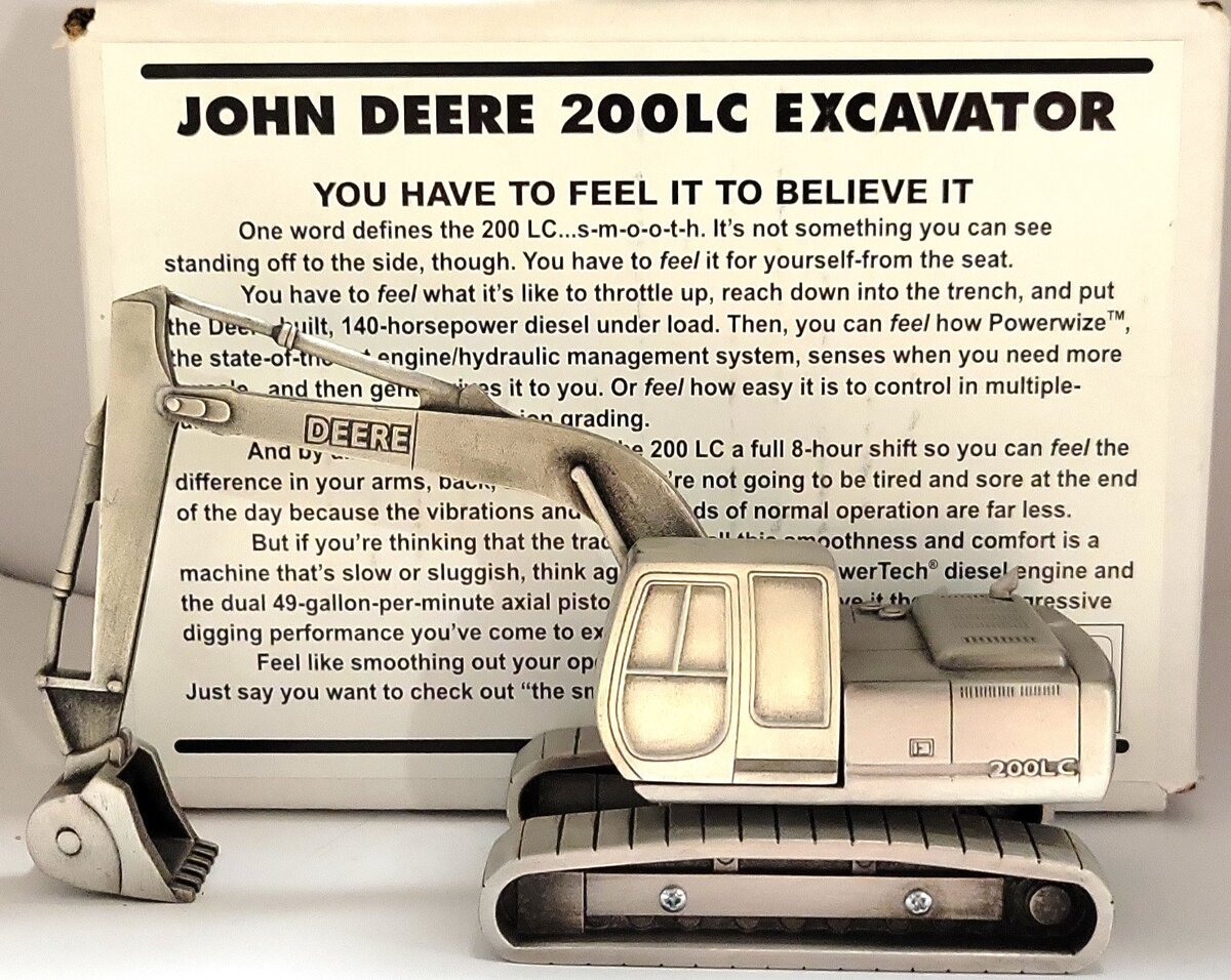 SpecCast JDM-152 Pewter John Deere 200LC Excavator LN/Box