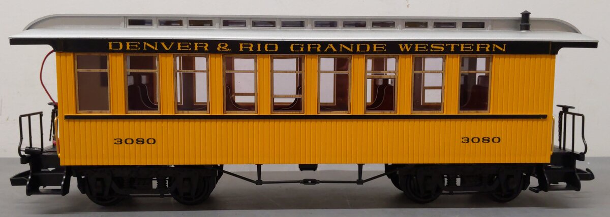 LGB 3080 Denver and Rio Grande Western Passenger Car Illuminated Passenger Car LN/Box