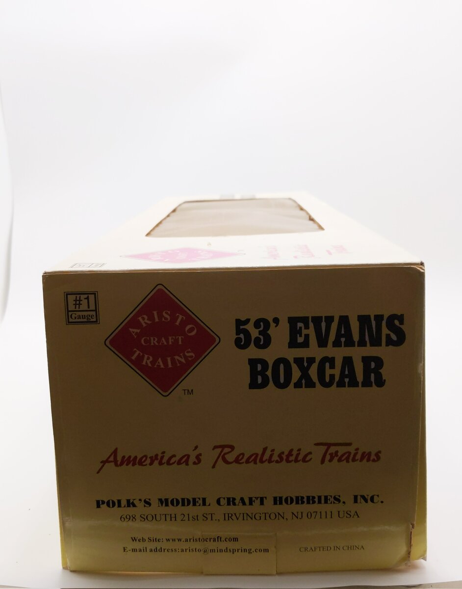 Aristo-Craft 50001 G Scale 53' Evans Double Plug Door Boxcar Ralston-Purina #114 LN/Box