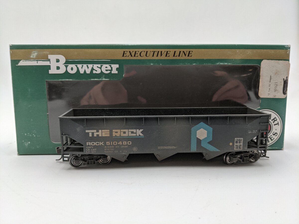 Bowser 40522 HO Chicago Rock Island & Pacific70 Ton Offset Hopper #510480 EX/Box