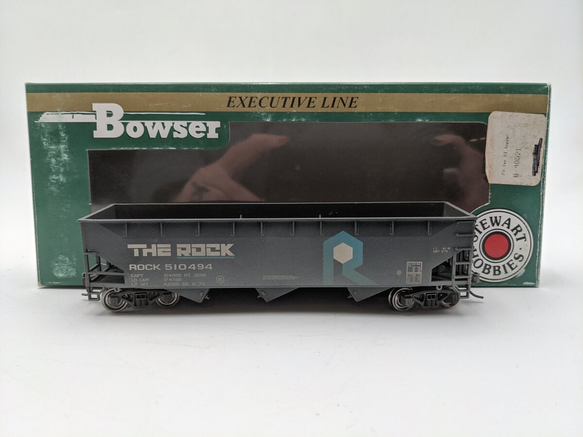 Bowser 40523 HO Chicago Rock Island & Pacific 70 Ton Offset Hopper #510494 EX/Box