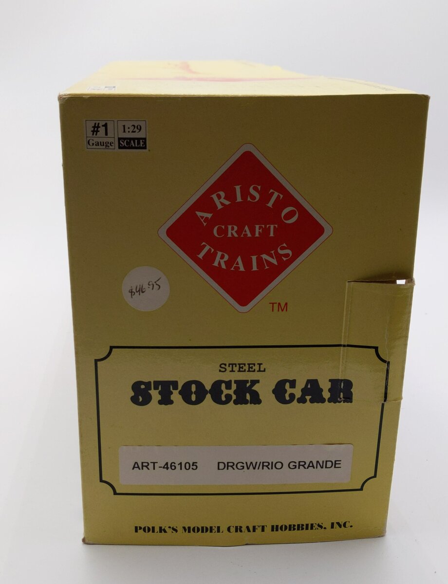 Aristo-Craft 46105 G Scale Denver & Rio Grand Western Stock Car LN/Box