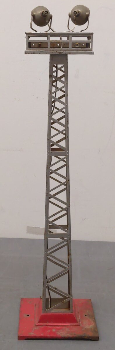Lionel 92 Vintage Standard Gauge Tall Dual Light Floodlight Tower VG