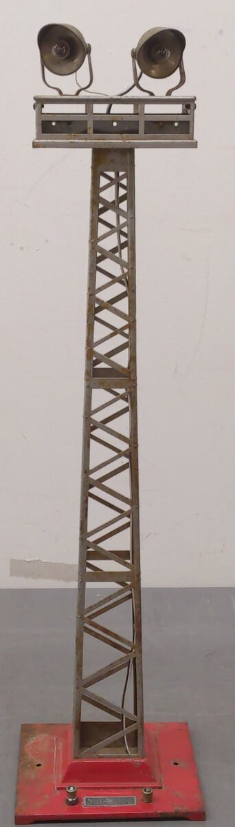 Lionel 92 Vintage Standard Gauge Tall Dual Light Floodlight Tower VG