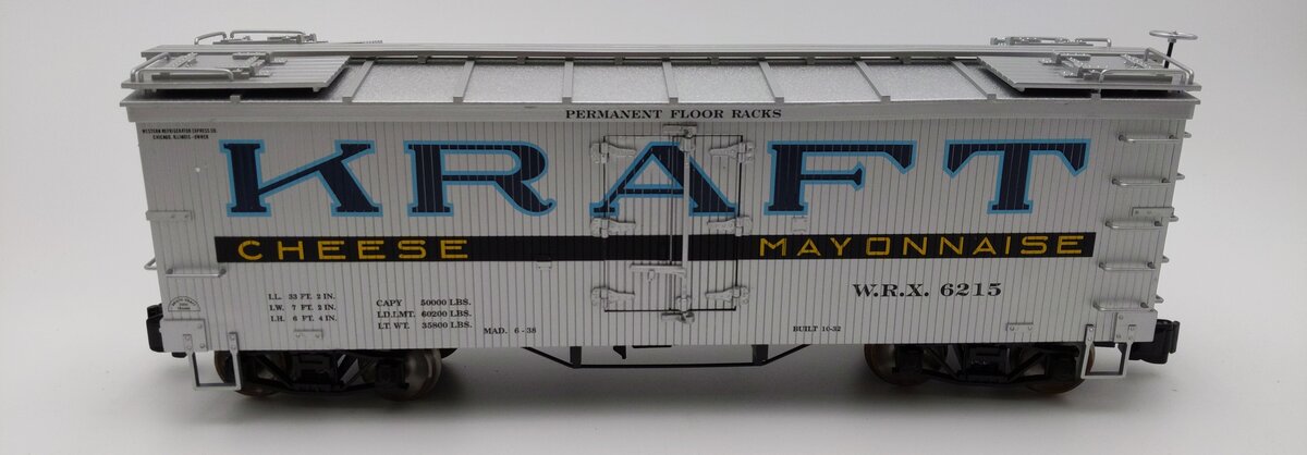 Aristo-Craft 86215 G Scale Kraft Wood Reefer Car #6215 EX/Box