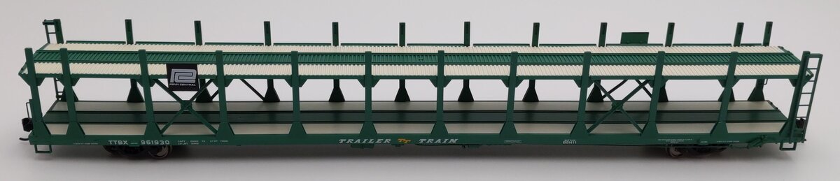 Walthers 910-8019 HO Penn Central Bi-Level Open Rack Auto Car #961930 LN/Box