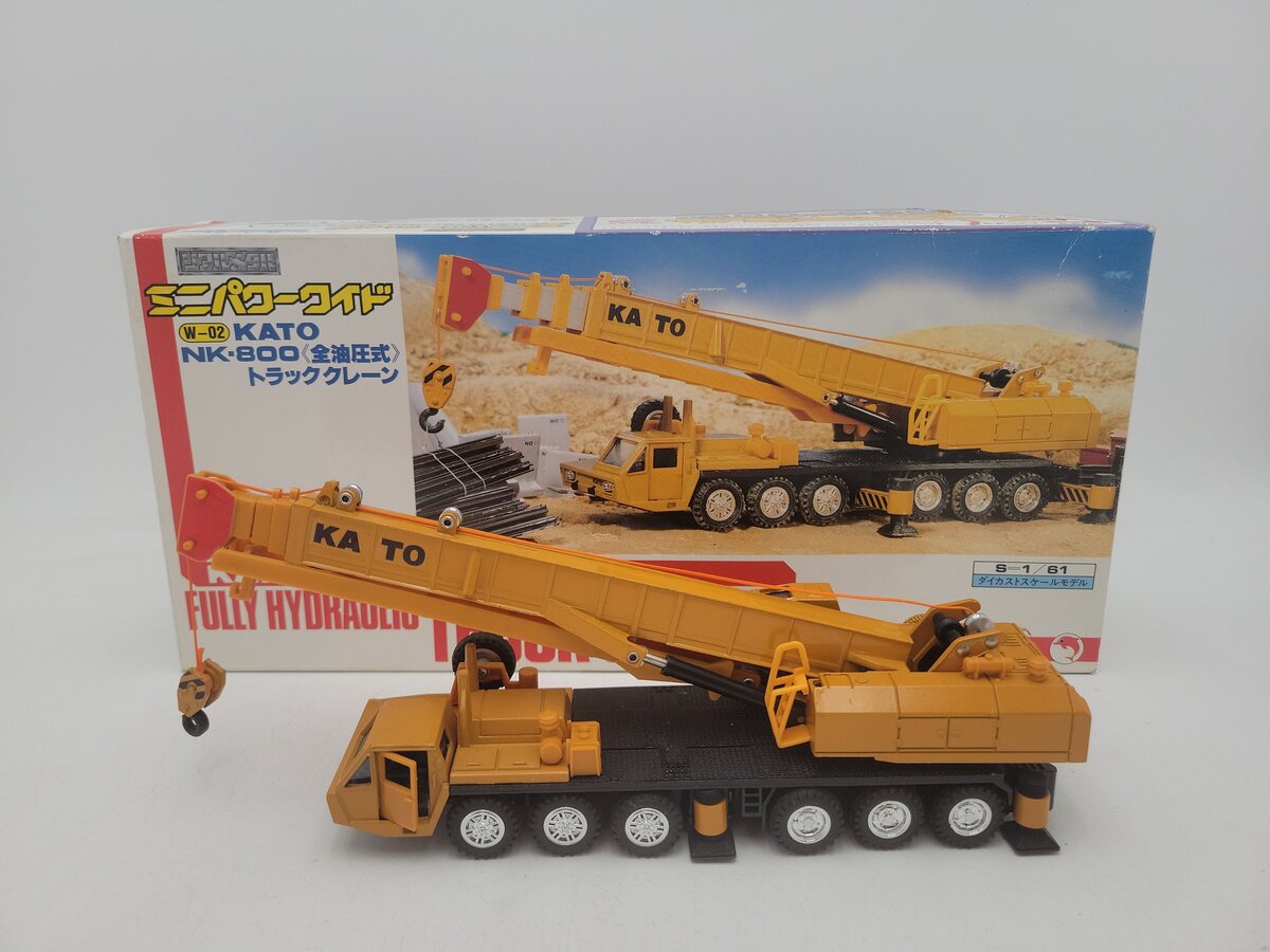 Shinsei 4605 1:61 Scale Kato NK-800 W-02 Fully Hydraulic Truck Crane Die Cast EX/Box