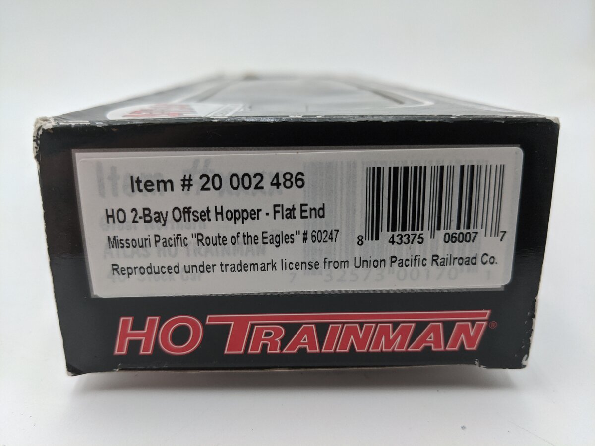 Atlas 20002486 HO Scale Missouri Pacific (MP) HOPPER #60247 EX/Box
