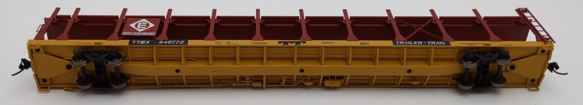 Walthers 910-8011 HO EL 89' Flatcar with Bi-Level Open Auto Rack RTR #940772
