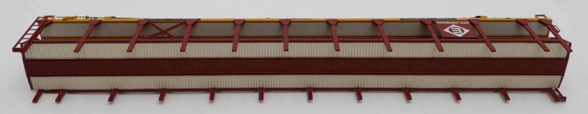 Walthers 910-8011 HO EL 89' Flatcar with Bi-Level Open Auto Rack RTR #940772