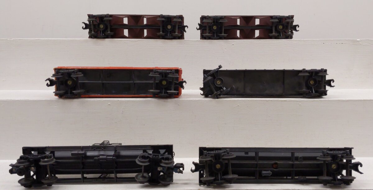 KMT & Lionel O Gauge Freight Cars: 18019, 34005, 85302, 610, 71908 [6] VG