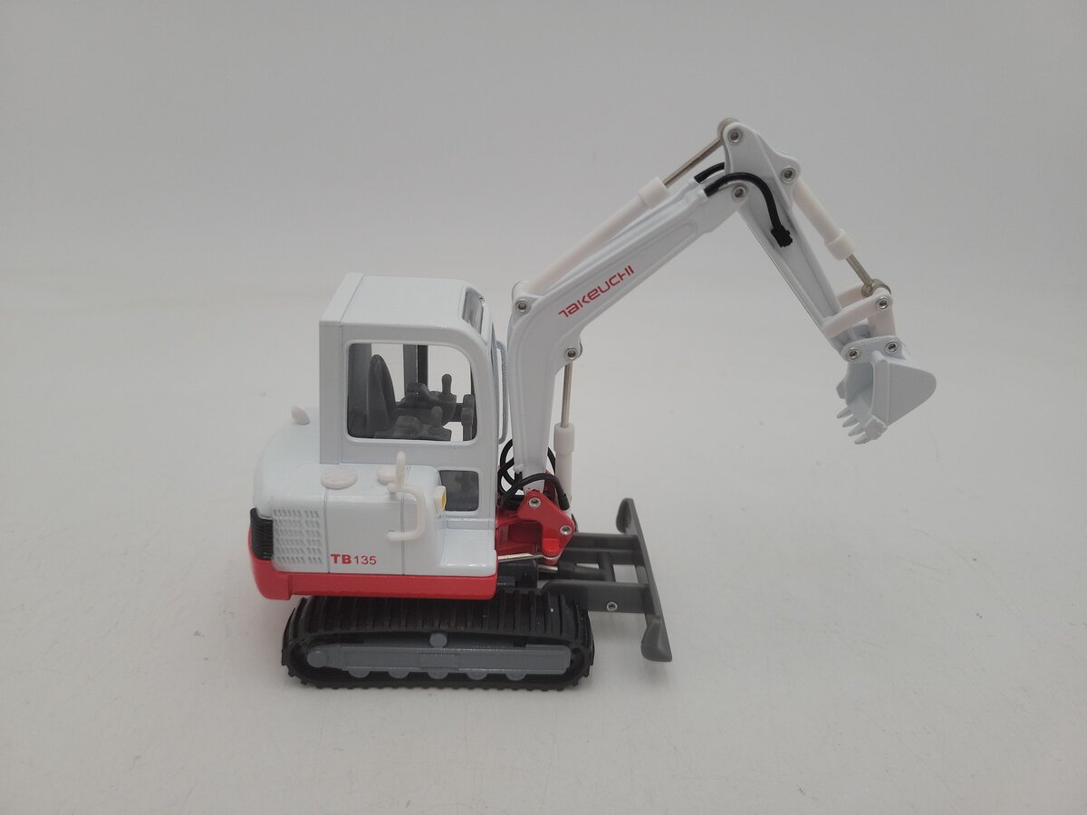 Takeuchi TB135 1:27 Scale Excavator w/Hydraulic Compactor Attachment EX/Box