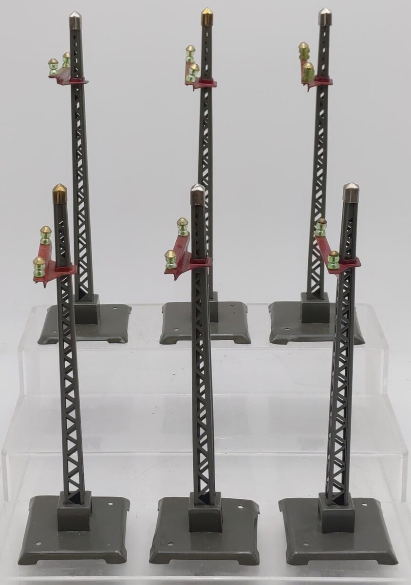 Lionel Prewar Standard Gauge Metal Telegraph Poles #60 [6] VG