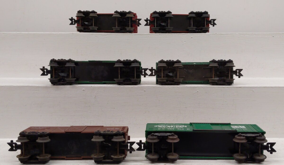 Marx Vintage O Gauge Freight Cars: 2532, 176893, 18326, 34178, 13975 [6] VG