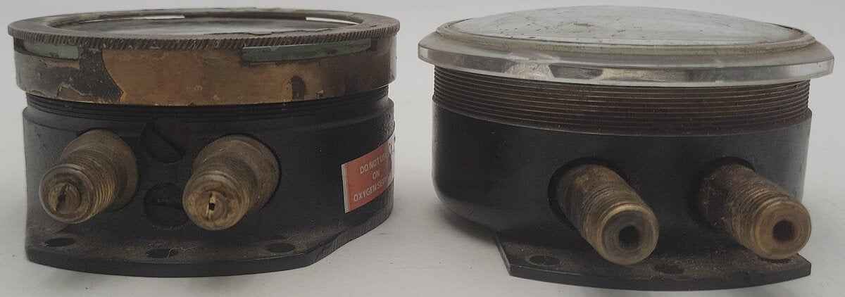 General Motors Locomotive Air Brake Duplex Pressure Gauges [2]