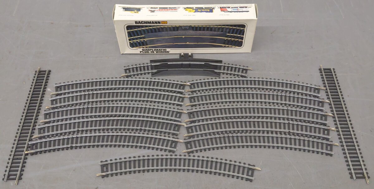 Bachmann HO Scale Assorted Curved & Straight Track Sections [14] EX/Box