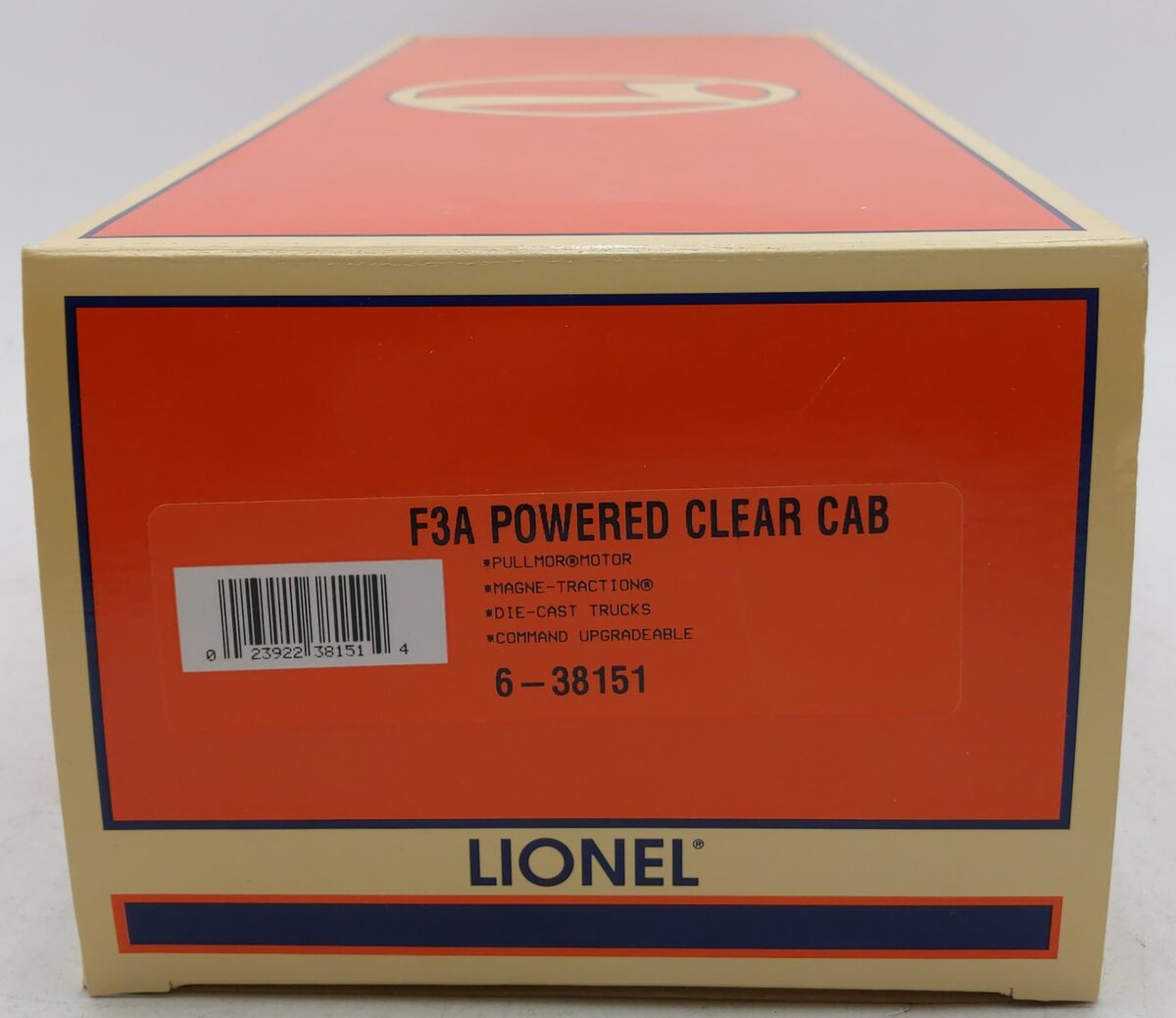 Lionel 6-38151 O Lionel Lines F3A Powered Clear Cab Diesel Locomotive #2000 EX/Box