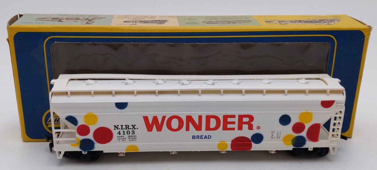 AHM 5395-10 HO Wonder Bread Center Flow Hopper Car #4103 EX/Box