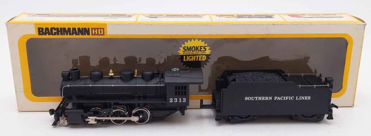 Bachmann 0730 HO Southern Pacific 4-6-0 Locomotive & Tender #2313 VG/Box