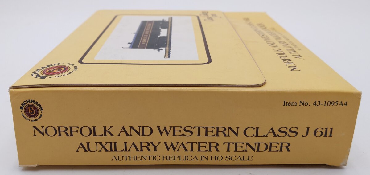 Bachmann 43-1095-A4 HO Norfolk & Western Class J 611 Auxiliary Water Tender VG/Box