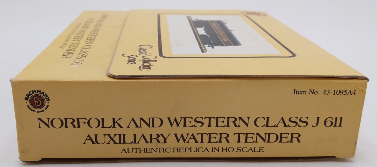 Bachmann 43-1095-A4 HO Norfolk & Western Class J 611 Auxiliary Water Tender VG/Box