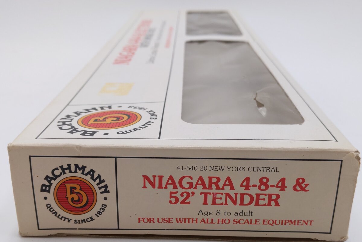 Bachmann 41-540-20 HO Scale New York Central 4-8-4 Steam Loco & Tender #6008 EX/Box