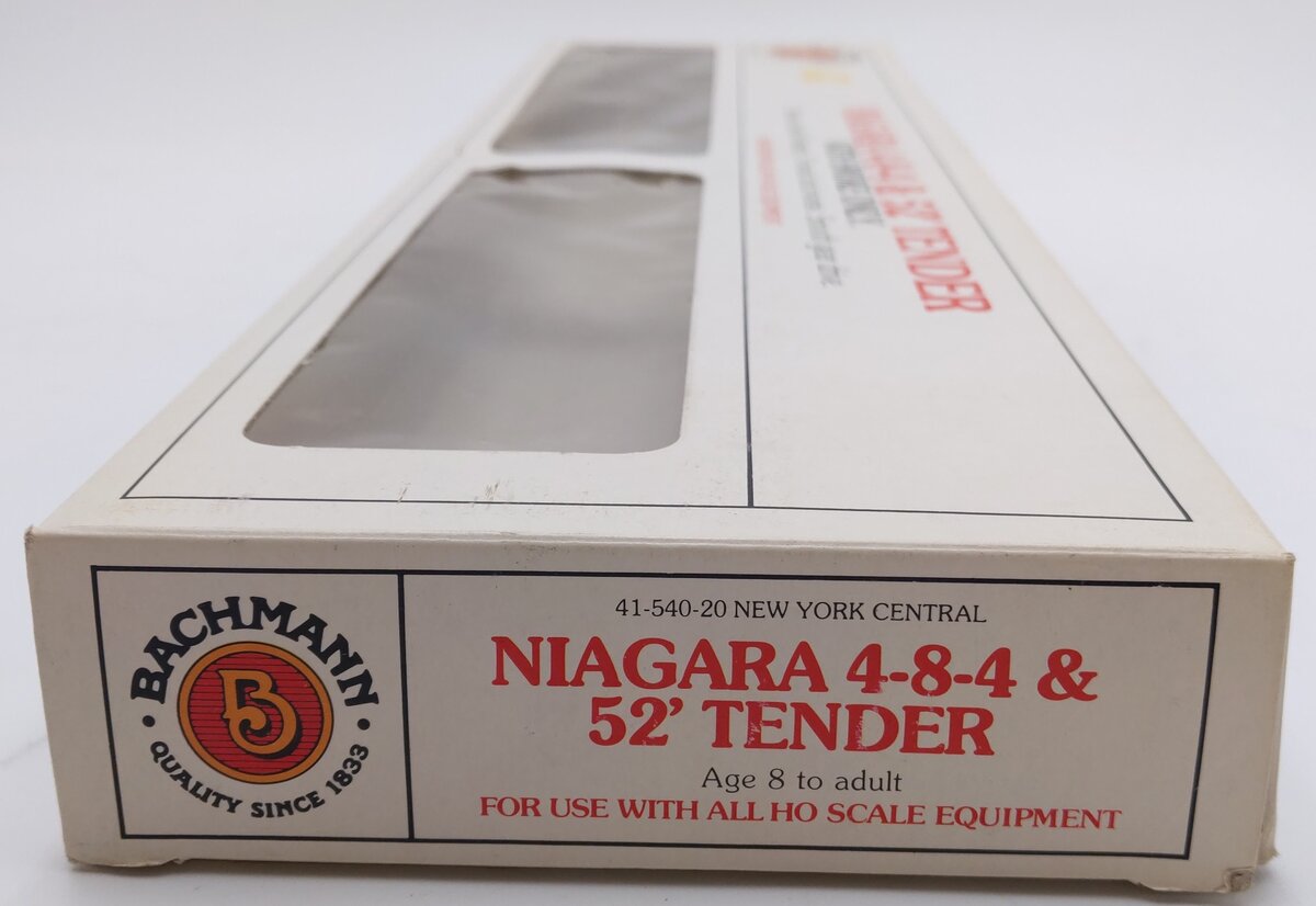 Bachmann 41-540-20 HO Scale New York Central 4-8-4 Steam Loco & Tender #6008 EX/Box