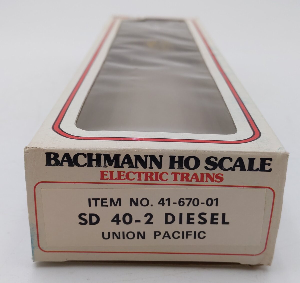 Bachmann 41-670-01 HO Scale Union Pacific SD40-2 Diesel Locomotive #3808 EX/Box