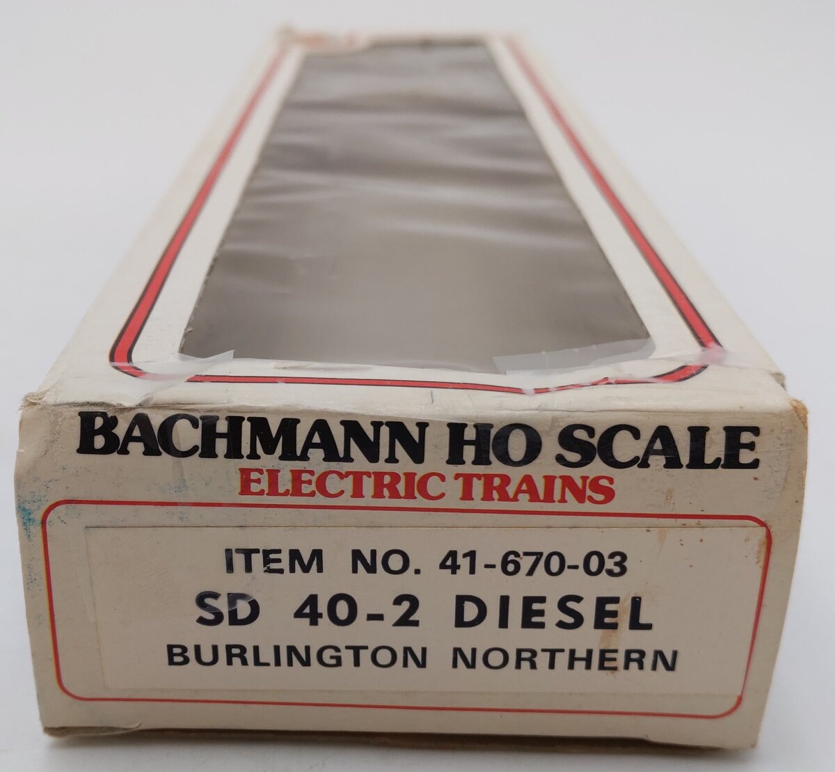 Bachmann 41-670-03 HO Burlington Northern SD 40-2 Diesel #6836 EX/Box