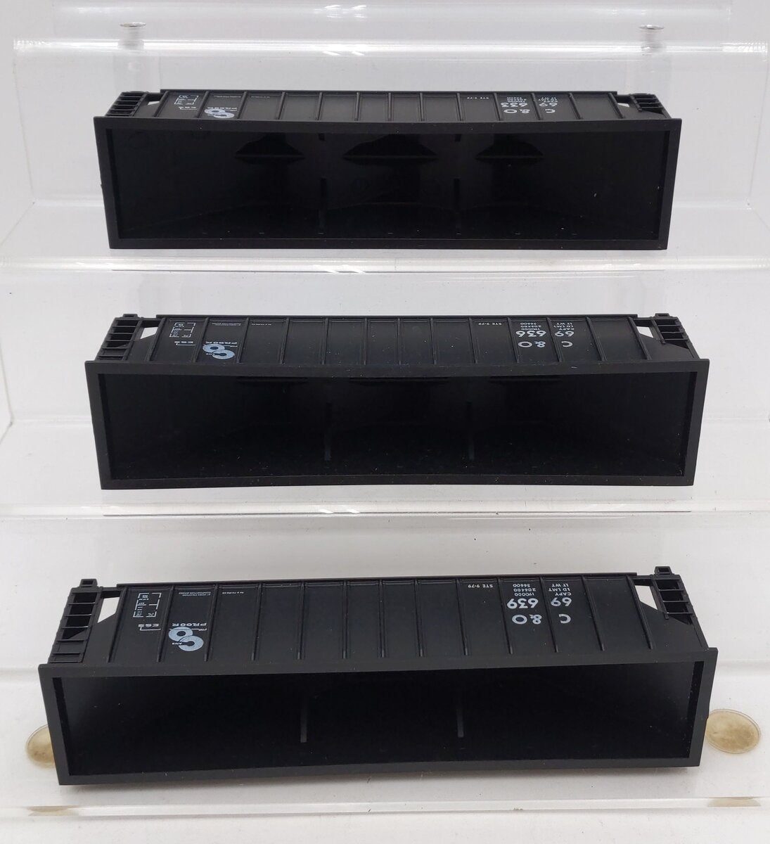 McKean 257 HO Chesapeake & Ohio 100 Ton Hopper Cars (Pack of 3) EX/Box