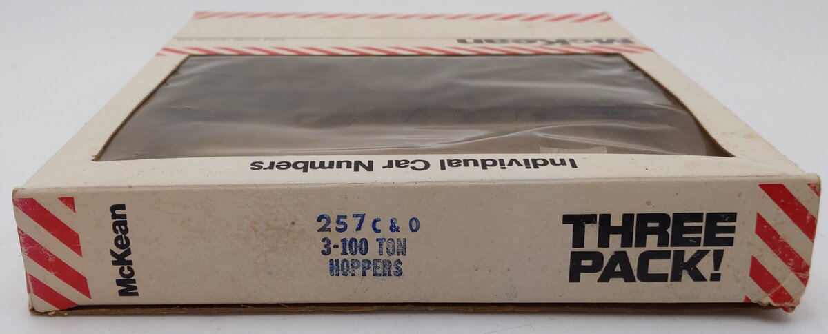 McKean 257 HO Chesapeake & Ohio 100 Ton Hopper Cars (Pack of 3) EX/Box