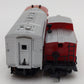 Life Like HO Scale Santa Fe Deluxe Diesel Locomotive & Caboose (Set of 2) EX/Box