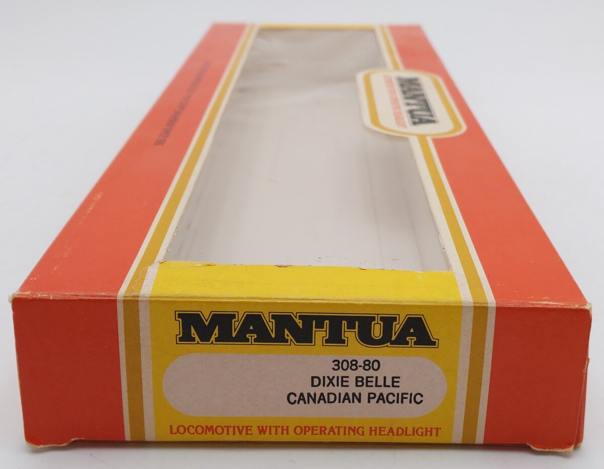 Mantua 308-80 HO Canadian Pacific Dixie Belle Steam Locomotive & Tender #624 EX/Box